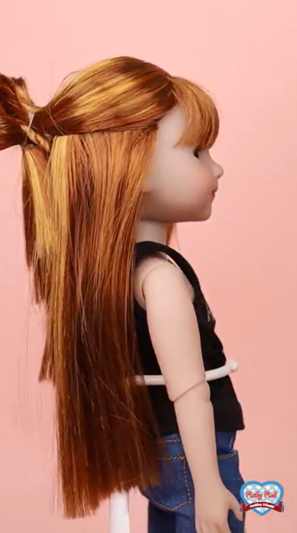 Half-up Hair Bow for doll - Photo